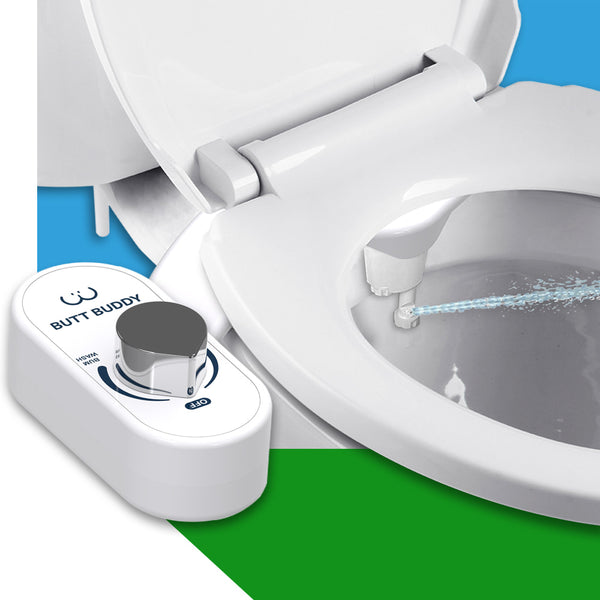 Butt Buddy Duo Bidet Toilet Attachment Fresh Water Sprayer Main Front Image In My Bathroom IMB