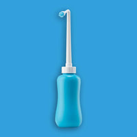 Butt Buddy Go Portable Bidet Handheld Fresh Water Sprayer Front Standing Extended Nozzle Image In My Bathroom IMB