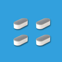 Butt Buddy Bidet Toilet Attachment Bumpy Bumpers Toilet Seat Spacers 4 Pack Full Top View Image In My Bathroom IMB