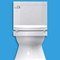 Butt Buddy Bidet Toilet Attachment Bumpy Bumpers Toilet Seat Spacers 4 Pack Attached To Toilet Seat Toilet Seat Closed Front View Image In My Bathroom IMB