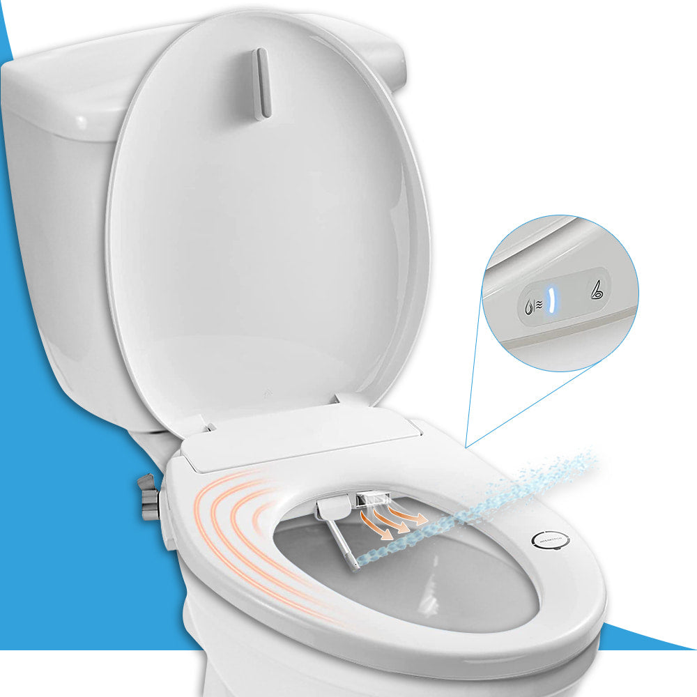 BUTT BUDDY Spa - Bidet Toilet Seat Attachment & Fresh Water Sprayer (Cool & Warm Temperature Control | Easy Setup, Universal Fit, Non-Electric | Dual-Nozzle Cleaning, Adjustable Pressure, Female Wash BUTT BUDDY Spa - Bidet Toilet Seat Attachment & Fresh Water Sprayer (Cool & Warm Temperature Control | Easy Setup, Universal Fit, Non-Electric | Dual-Nozzle Cleaning, Adjustable Pressure, Female Wash