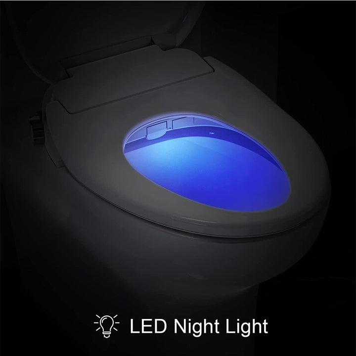 Butt Buddy Suite Smart Bidet Toilet Seat Attachment Fresh Water Sprayer LED Night Light Image In My Bathroom IMB