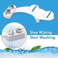 Butt Buddy Spa Bidet Toilet Attachment Warm and Cool Fresh Water Sprayer Stop Wiping Start Washing Image In My Bathroom IMB