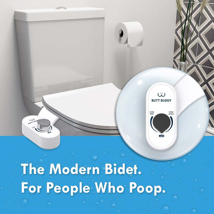 Butt Buddy Duo Bidet Toilet Attachment Fresh Water Sprayer The Modern Bidet Toilet For People Who Poop Image In My Bathroom IMB