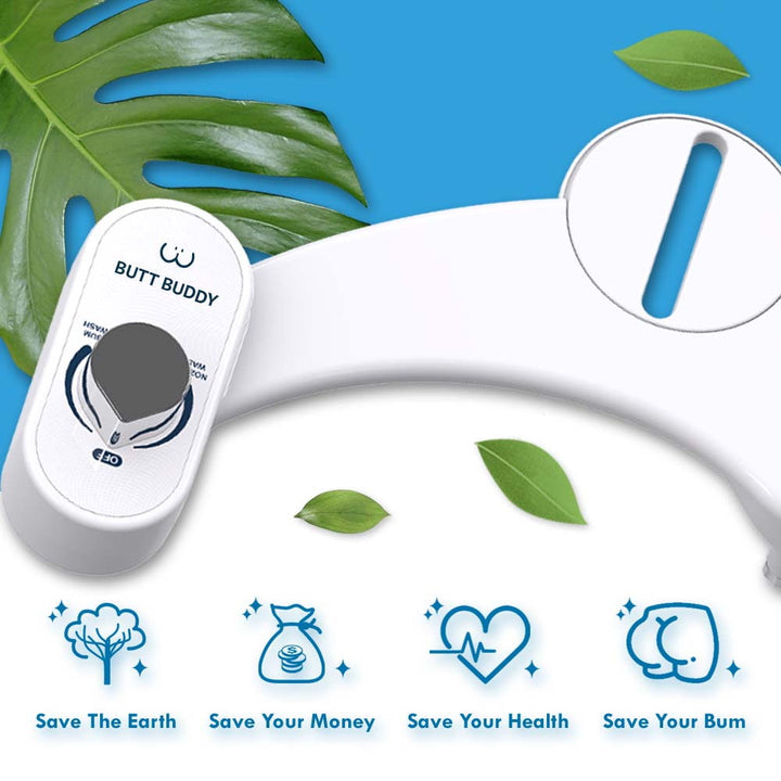 Butt Buddy Bidet Toilet Attachment Fresh Water Sprayer Save The Earth Save Your Money Save Your Health Save Your Bum Image In My Bathroom IMB