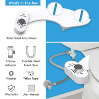 Butt Buddy Bidet Toilet Attachment Fresh Water Sprayer Bidet Attachment Whats In the Box Contents Image In My Bathroom IMB