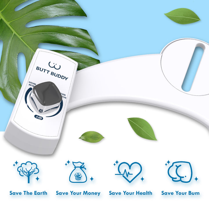 BUTT BUDDY - Bidet Toilet Attachment & Fresh Water Sprayer