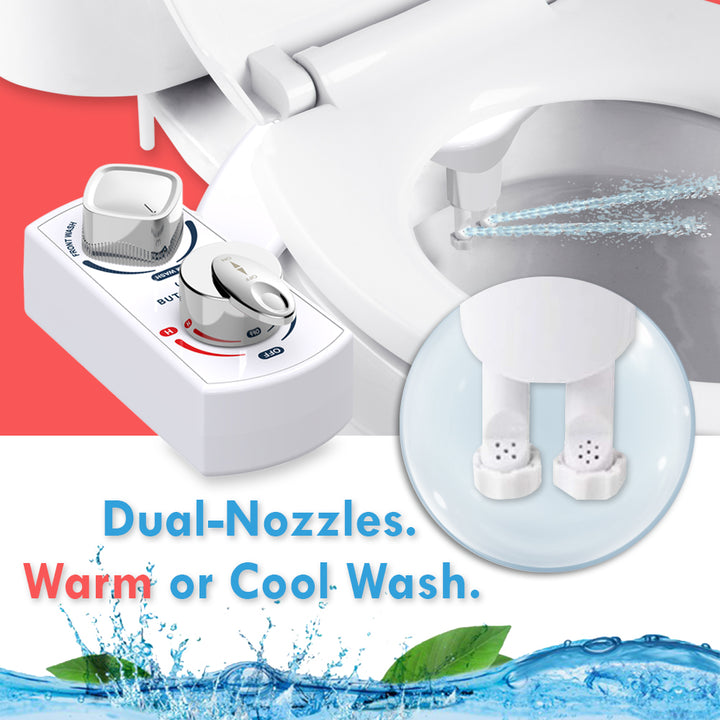 BUTT BUDDY Spa - Cool & Warm Water Sprayer Bidet Toilet Attachment