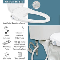 BUTT BUDDY Suite - Smart Bidet Toilet Seat Attachment (Cool & Warm Water Sprayer, Air Dryer & Heated Seat )