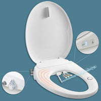 BUTT BUDDY Suite - Smart Bidet Toilet Seat Attachment (Cool & Warm Water Sprayer, Air Dryer & Heated Seat )