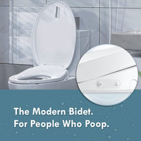 BUTT BUDDY Suite - Smart Bidet Toilet Seat Attachment (Cool & Warm Water Sprayer, Air Dryer & Heated Seat )