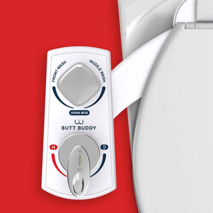 Butt Buddy Suite - Smart Bidet Attachment (Cool & Warm Water Sprayer, Air Dryer & Toilet Seat )