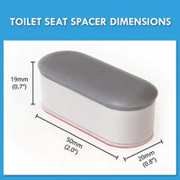 Butt Buddy Bidet Toilet Attachment Bumpy Bumpers Toilet Seat Spacers 4 Pack Dimensions Image In My Bathroom IMB
